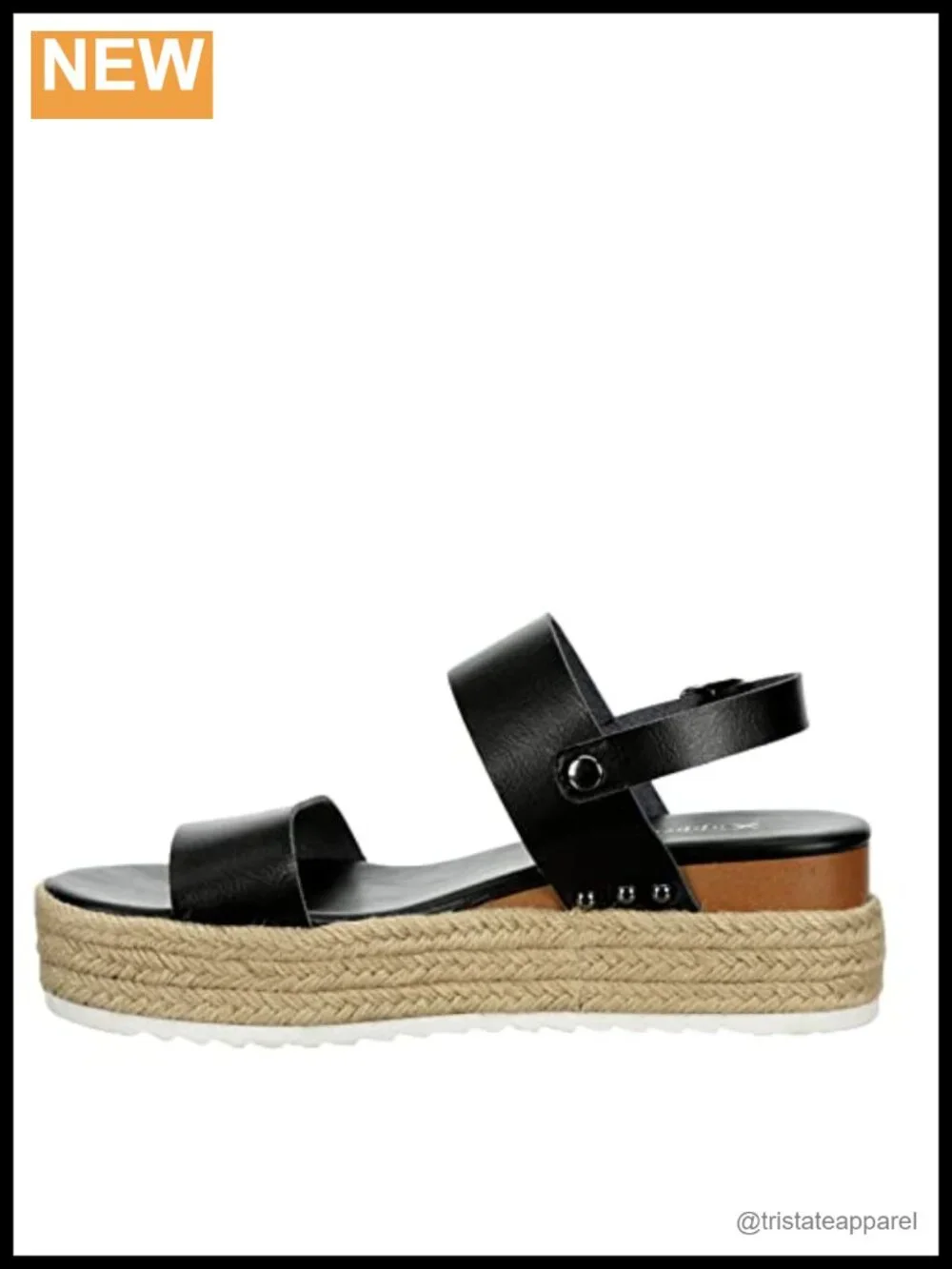 XAPPEAL Amelia Open Toe Ankle Strap Casual Platform Espadrille Sandals
